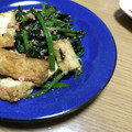 Sac’HiNa's cooksnap of when they made ほうれん草と厚揚げのめんたいバター炒め♡.