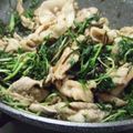 もっこもこさん's cooksnap of when they made 塩昆布で♪水菜と豚肉のあっさり煮.