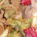 やよい・M's cooksnap of when they made 豚バラ味噌キャベツ炒め.