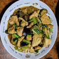 クック0WX827☆'s cooksnap of when they made 柔らか鶏胸肉とナスと小松菜の甘辛炒め.