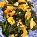 クック219VGU☆'s cooksnap of when they made 簡単！ほうれん草とエビの中華炒め.