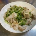 わっきー0424's cooksnap of when they made 豚バラ肉と豆苗の中華和え.