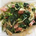 クックTCYRYT☆'s cooksnap of when they made ふきのとうとベーコンのパスタ.