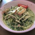 クックAROOL4☆'s cooksnap of when they made 大葉ときのこのジェノベーゼパスタ.