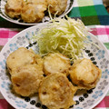 赤い電話's cooksnap of when they made れんこんのはさみ揚げ.