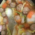 ぽるるん♡'s cooksnap of when they made 白菜と鶏肉団子の春雨入りコンソメスープ.