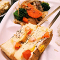 えリﾋﾟｮﾝ★'s cooksnap of when they made 焼き鳥風 串焼き厚揚げチーズ.