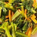 ぱくもぐ。's cooksnap of when they made 小松菜と人参の丸鶏ナムル.