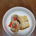 あおい412515's cooksnap of when they made 鶏ごぼうの太巻き煮.