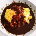 つよまり's cooksnap of when they made レトルトハヤシで簡単★オムハヤシ.