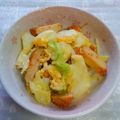 ゆきらっくま's cooksnap of when they made さつま揚げとキャベツの卵炒め.