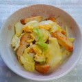 ゆきらっくま's cooksnap of when they made さつま揚げとキャベツの卵炒め.
