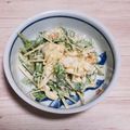 アクセル☆'s cooksnap of when they made 水菜と卵だけの簡単サラダ.