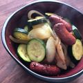 栗丸うさぎ's cooksnap of when they made ズッキーニとウインナーの粒マスタード炒め.