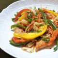 クリーピングタイム☆'s cooksnap of when they made たっぷり彩り野菜とサーモンのムニエル.