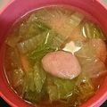 ☆ドキンちゃん☆”'s cooksnap of when they made 白菜とソーセージのスープ.