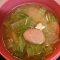 ☆ドキンちゃん☆”'s cooksnap of when they made 白菜とソーセージのスープ.