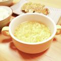 Mei＊☆'s cooksnap of when they made 玉子ヒラヒラ～！学校給食の☆かきたま汁♪.
