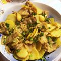 クックQT23CK☆'s cooksnap of when they made ベーコンじゃが芋のカレー粉炒め♪簡単.