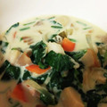 かすがべ's cooksnap of when they made たらとほうれん草のクリーム煮.