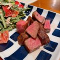 naganyo's cooksnap of when they made フライパンで焼くステーキ.