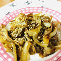 ふにやまら's cooksnap of when they made 牛肉とごぼうと玉ねぎの甘辛炒め*+.