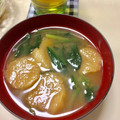 kpえもん♪'s cooksnap of when they made ほうれん草とお麩のかき玉みそ汁.