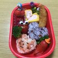 えみっすけ's cooksnap of when they made 超簡単なバレンタイン弁当！ハートおにぎり.
