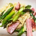 BunnyQ's cooksnap of when they made アスパラとハムのパスタ.
