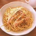 spitze's cooksnap of when they made 納豆明太マヨのパスタ✿とろ～り卵乗せ✿.