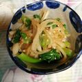 クックLB0KZO☆'s cooksnap of when they made ゴマ油入り♪大根と小松菜のナムル風和え物.