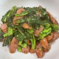 ittunnn's cooksnap of when they made 菜の花とウィンナーのマスタード炒め.