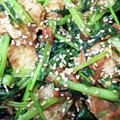 とこ〜る's cooksnap of when they made 小松菜とオキアミ(小エビ)の玉子とじ.