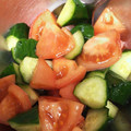 はやっち's cooksnap of when they made トマトときゅうりの和え物.