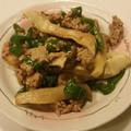 クックHD9DCP☆'s cooksnap of when they made 超簡単！エリンギピーマンそぼろ蒸し.