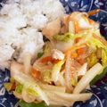 あたむ❤189's cooksnap of when they made 鶏むね肉と白菜の生姜味噌炒め.