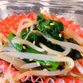 mmmugi's cooksnap of when they made お弁当・ほうれん草ともやしの海苔和え♪.