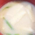 オアシス☆彡's cooksnap of when they made いんげんと油揚げの味噌汁.