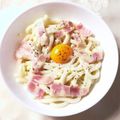 ✼••┈┈••✼'s cooksnap of when they made レンチンで鍋いらず！カルボナーラ風うどん.