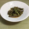 horseland's cooksnap of when they made 我が家の定番☆ワラビの辛子醤油おひたし☆.
