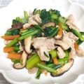 ゆづキッチン's cooksnap of when they made 多目的 豚肉と小松菜のオイスター炒め.