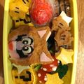 クック6F9WMA☆'s cooksnap of when they made ☆キャラ弁☆スーパーマリオ たぬきマリオ.