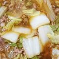 とかげのおかあさん's cooksnap of when they made 簡単★挽肉と白菜のあんかけ丼.