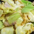 まなぽー。's cooksnap of when they made とろ卵豚キャベツ☆海鮮うま塩炒め.