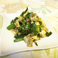 龍青空ママ's cooksnap of when they made ニラと肉そぼろのふわふわ玉子炒め.