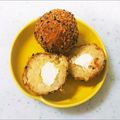 ♪kazuyo♪'s cooksnap of when they made お弁当に☆クリチ入りさつまいもコロッケ.