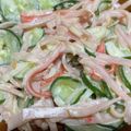 ほり♪'s cooksnap of when they made 簡単に♪かにかまハムときゅうりのサラダ.