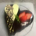 ねこべじ's cooksnap of when they made 本命バレンタイン♡大人のチョコケーキ2.