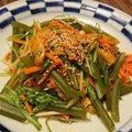 ☆baobab☆'s cooksnap of when they made 簡単！生茎わかめと水菜の胡麻油炒め.