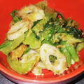 ブランシュkuu's cooksnap of when they made 小松菜とちくわの胡麻和え☆.